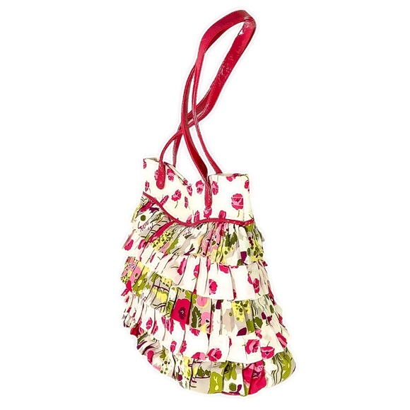 🌸🌺NWOT VERA BRADLEY Floral Ruffle Bag - Picture 3 of 8